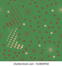 Pattern of Christmas  motifs, socks, snow,halftone, seamless.
