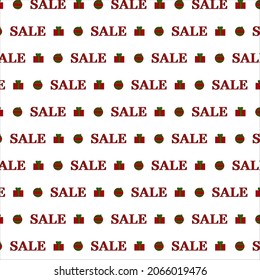 Pattern Christmas sale with present
