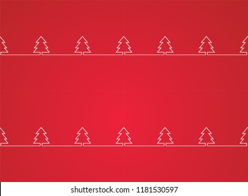 Pattern with christmas tree on it. Seamless pattern. Stock vector illustration