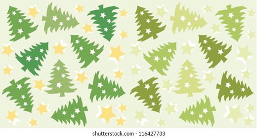 The pattern with christmas tree and stars.