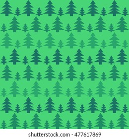 Pattern of Christmas trees