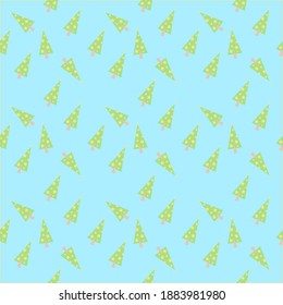 pattern with christmas trees holiday