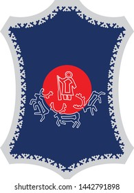 pattern Chukchi, North, deer, shaman, culture,