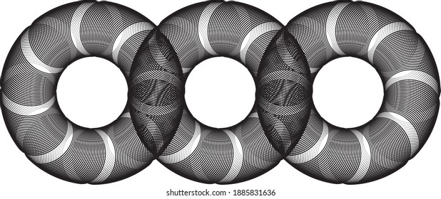 pattern of circle creating a amazing view of design