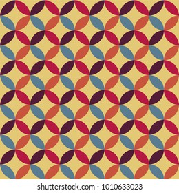 Pattern circle flower background. Classic background. Vector illustration. Seamless Pattern Vector