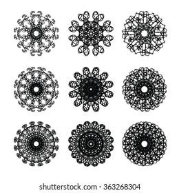 Pattern circle graphic design vector