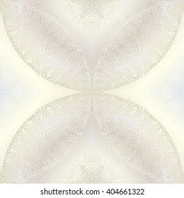 The pattern in the circle. Seamless vector background. Interlacing branches with leaves.