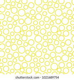 Pattern circle yellow vector illustration 