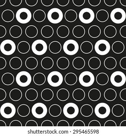 The pattern in circles; background in colored circles