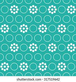 The pattern in circles; background in colored circles