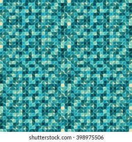 Pattern with circles. Blue vector background