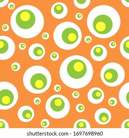 Pattern with circles in different sizes and colors. Fits very well for fabric or gift paper, as wallpaper or background for website, banner, brochure, postcard, business card, flyer and other.