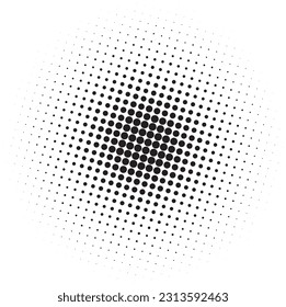 Pattern with circles, halftone dotted backdrop. Comic background. Pop art style. Vector illustration