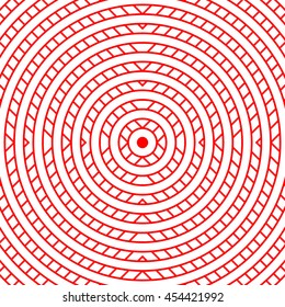 Pattern with circles and lines ornament. Abstract background. Grill wallpaper. Vector illustration