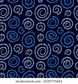 The pattern with circles is made in the form of cute spots and balls. A cheerful pattern for textiles.