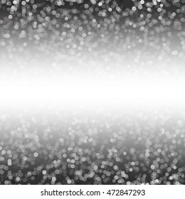 The pattern of circles on a white background. The silvery lights.