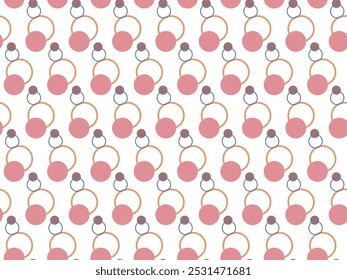 padrão em círculos de cor rosa e roxo
