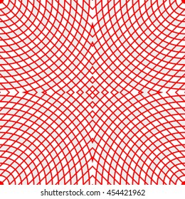 Pattern with circles, rhombuses and lines ornament. Abstract background. Grill wallpaper. Vector illustration