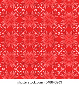 pattern of circles. Seamless illustration. vector. red color. for interior design, printing, textile industry