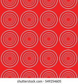 pattern of circles. Seamless illustration. vector. red color. for interior design, printing, textile industry
