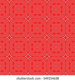 pattern of circles. Seamless illustration. vector. red color. for interior design, printing, textile industry