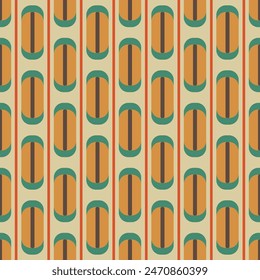 A pattern of circles and squares in various colors