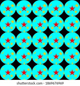 pattern with circles and star
