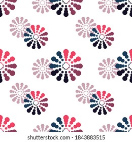 pattern with circles  for wrapping, fabric, wallpaper, party decoration. Suitable for decorating Christmas events and New Years celebrations