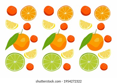 pattern citrus assorted lemon grapefruit orange