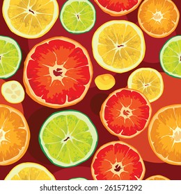 pattern of citrus. Design cards. design elements