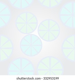 Pattern  of citrus motif, spots, circles . Hand drawn.