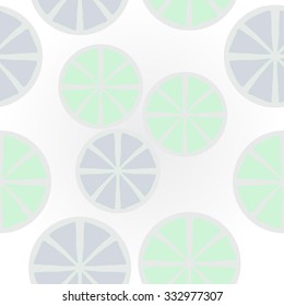Pattern  of citrus motif, spots, circles . Hand drawn.