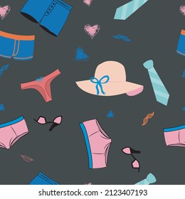 pattern clothing woman and man 