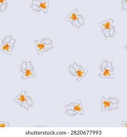 pattern cloud explosion effect cartoon. flame yellow, abstract comic, war fireball cloud explosion effect sign. seamless vector illustration