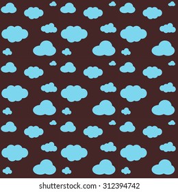 pattern of clouds on background vector