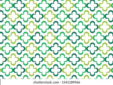 Pattern clover abstract seamless vector