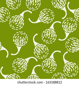 pattern of clover flowers