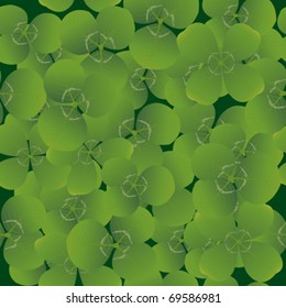 Pattern with clovers, background for St. Patrick's day