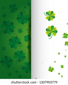 pattern of clovers isolated icon