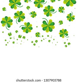 pattern of clovers isolated icon