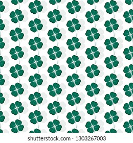 Pattern of clovers. Quatrefoil print. Clover background ,seamless pattern