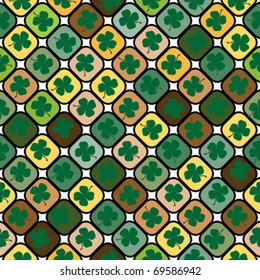 Pattern with clovers for St. Patric's Day