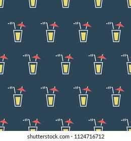 Pattern with cocktail