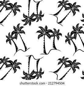 pattern of coconut palms.