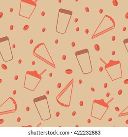 Pattern with coffee