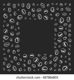 Pattern with coffee beans