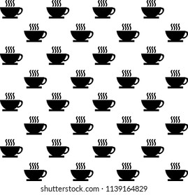 pattern Coffee Cup, Tea, Cocoa,vector.Used in printing and web.