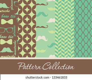 pattern collection design. vector illustration