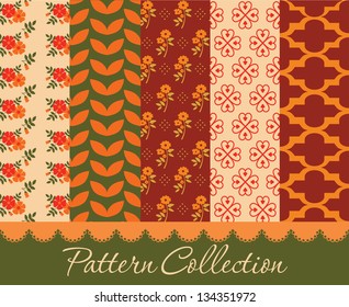 pattern collection design. vector illustration