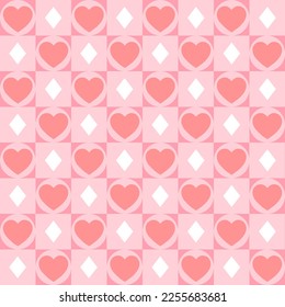 Fondo de amor de la colección de patrones. Diseño pastel. Ilustración vectorial de papel tapiz.